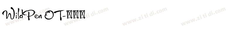WildPen OT字体转换
